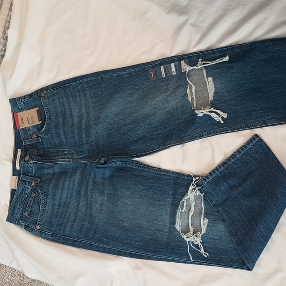 Levi's Denim - Levi's Jeans 29 - Blue Low Pro Distressed Straight Vintage 90's Mid Rise Relaxed